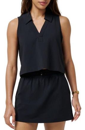 Travis Mathew Timeless Breezeblend Sleeveless Polo in Black at Nordstrom Rack, Size X-Large