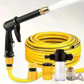 2B 10m High Pressure Water Gun Household Car Wash Water Black Car Wash Adjustable Nozzle Water Watering Pipe Car Wash Gun For Plant