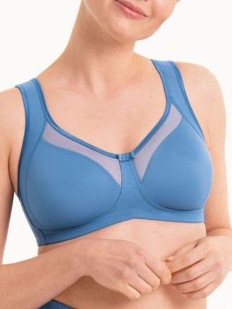 Anita Womens Clara Moulded Comfort Soft Cup Bra - Blue polyamide - Size 38F