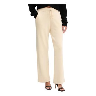 Patrizia Pepe Broeken, Dames, Beige, L, Gebreide joggingbroek