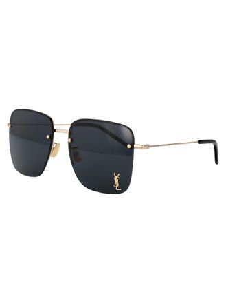 Saint Laurent Womens Sunglasses Sl312 M Gold-Black Gold-Gold-Black Metal Gold/gold/black