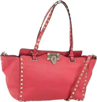 Valentino Pre-owned Handbags, female, Pink, Size: ONE SIZE Pre-owned Leather Handbag