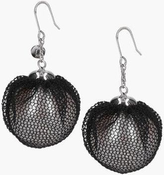 Undercover Resin Pearl Earrings with Tulle Detail size Unica