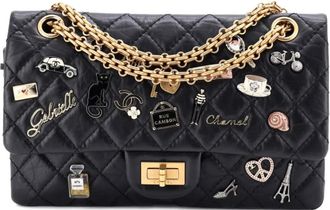 Chanel Lucky Charms Reissue 2.55 Flap Bag Quilted Aged Calfskin 225 shoulder bag - Zwart