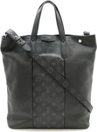 Louis Vuitton Pre-owned Monogram Eclipse Taigarama City Tote - Dames - Vintage Shopper - Zwart - ONE Size - Leer - Vintage