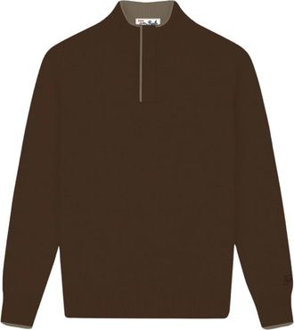 MC2 Saint Barth Zip-through - Heren - Vesten met rits - Bruin - L - Hoodies & sweatvesten