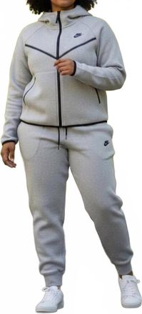 Nike Elastic Waistband And Cuffs Sweatpants In Gray