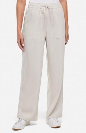 Three Dots Linen Wide Leg Pants in Pumice Stone at Nordstrom Rack, Size X-Large
