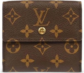 Louis Vuitton Portafoglio in tela con monogramma - Marrone