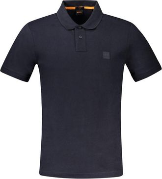 HUGO BOSS Mens Polo Shirt Classic Collared - Dark Blue Cotton - Size Small