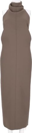 Khaite Sleeveless Midi Dress With V-Cutout And Belt Detail