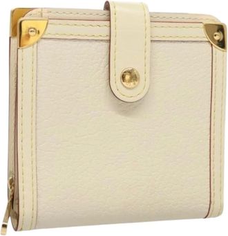 Louis Vuitton Pre-owned Wallets, female, Beige, Size: ONE SIZE Pre-owned Leather Wallet