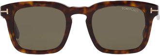 Tom Ford Dax Green Square Mens Sunglasses FT0751 52N 50