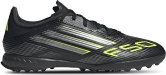 adidas Mens adidas F50 League Turf - Soccer Shoes Black/Iron Metallic Size 10.0
