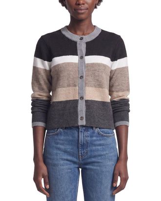 Michael Stars Fiona Stripe Crewneck Cardigan