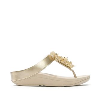 FitFlop Fitflop Womens Fino Bead-Cluster Toe-Post Sandals