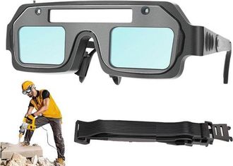 OEM Gafas De Soldadura - Gafas De Seguridad - Trabajo Seguro - Oscurecimiento Autom&aacute;tico - 5 X 15 Cm - Negro