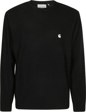 Carhartt Work in Progress Madison Sweater voor een stijlvolle look - Heren - Ronde hals truien - Zwart - XS - Truien & Vesten
