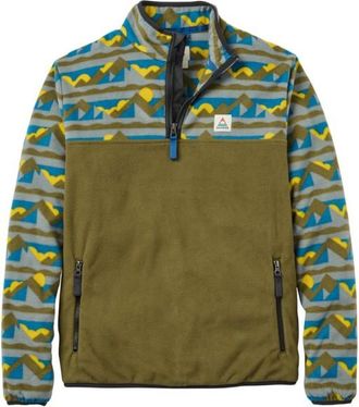 Passenger Set Off Recycled Polar 1/4 Zip Fleece Fleecejacke f&uuml;r Herren | oliv