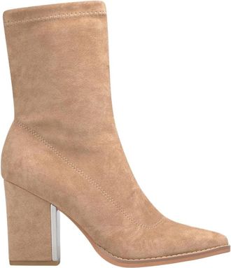 Alma En Pena Square Heel Bootie - Dames - Laarzen met Hak - Beige - 42 EU - Schoenen