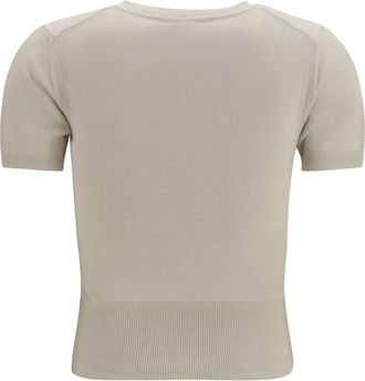 Vivienne Westwood Womens Bea Top Dove White Cotton; Kashmir-Capra Hircus Kashmir/capra