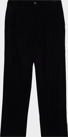 Giorgio Armani Mens Tapered Velvet Trousers