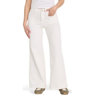 Good American Good Palazzo High Waist Jeans in White001 at Nordstrom, Size 10P