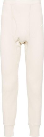 Nike Ecru White Classic Track Pants - Mens - Cotton/Polyester