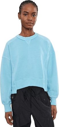 Free People Movement Intercept Pullover Womens Clothing Bright Blue : LG (Womens 12-14), Cotton/Polyester