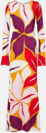Cala de la Cruz Amay floral jersey maxi dress