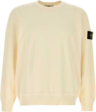 Stone Island Cream Logo Sweater