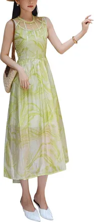 Burryco Sleeveless Midi Dress