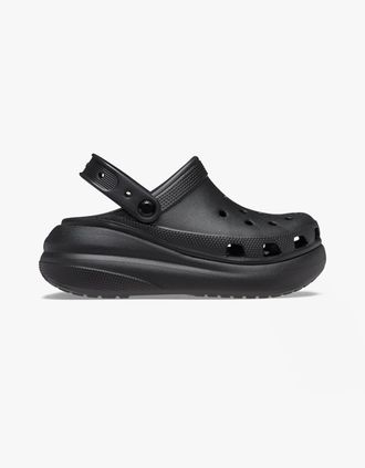 Crocs Womens Crocs 207521-001 CLASSIC CRUSH Womens Clogs Black - Size: 5