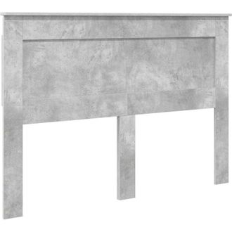 vidaXL Headboard with Headboard Smoked Oak 140 cm Engineered Wood vidaXL