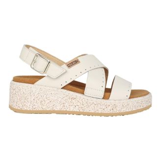 Pikolinos Alzira W9D Leather Womens Slingbacks Sandals - Nata - Size:UK 7-7.5