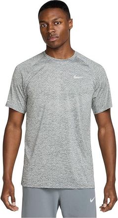 Nike Stride Dri-FIT Adv Short Sleeve Running Top Mens Workout Smoke Grey/Heather/Reflective Silver : 2XL