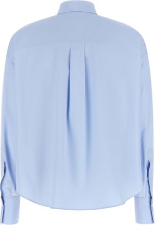 Brunello Cucinelli Womens Blue Cotton Blouse