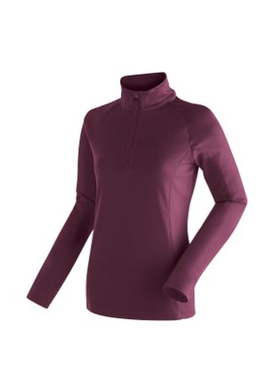Maier Sports Fleecepullover MAIER SPORTS Eva, Damen, Gr. 42, purpurviolett, 100% Polyester, hoch geschlossener Ausschnitt, Sweatshirts Fleecepullover, Damen Fleece