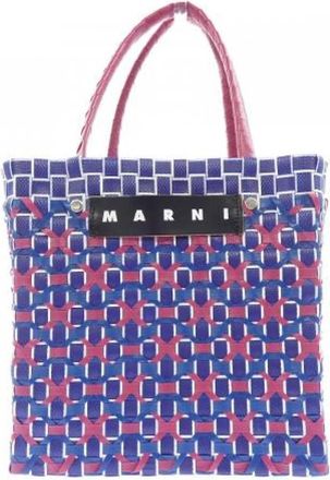 Marni Pre-owned Tote Bag - Dames - Vintage Schoudertas - Blauw - ONE Size - Leer - Vintage