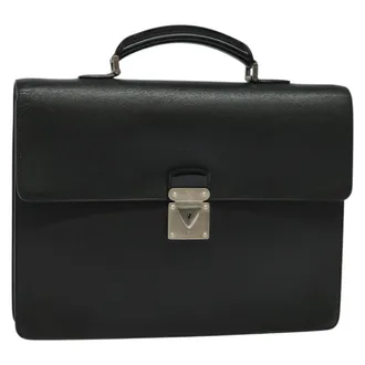 Louis Vuitton Neo Robusto 1 Taiga Leather Brown Leather Briefcase Bag (Pre-Owned)