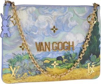Louis Vuitton Pre-owned Leather pouches - Dames - Vintage Handtas - Blauw - ONE Size - Leer - Vintage