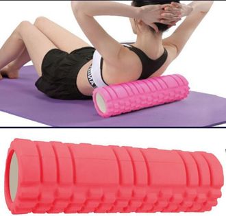 Trade Shop Trade Shop - Rullo Fitness Pilates Schiuma Tubo Esercizi Palestra Yoga Massaggi Schiena 45x14