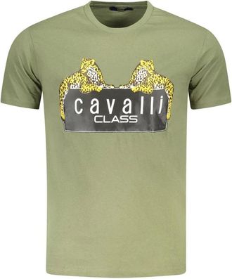 Cavalli Hombre, Camisetas, Verde, Talla: 2XL