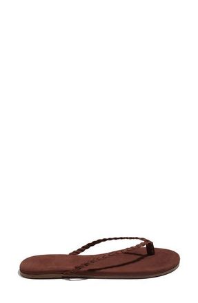 Tkees Lily Braid Flip Flop in Bourbon at Nordstrom, Size 10