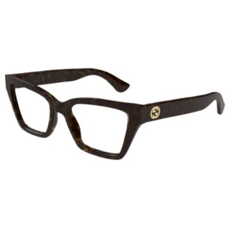 Gucci Glasses, unisex, Brown, Size: 53 MM Cat Eye Frame