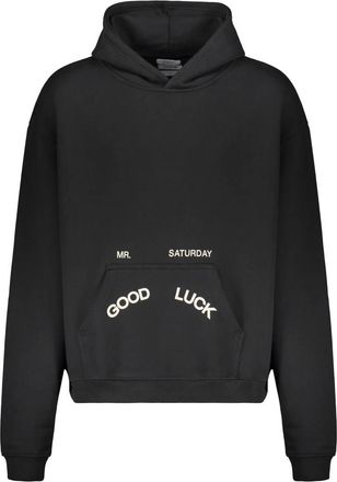 Mr. Saturday Good Luck logo-print hoodie - Heren - Hoodies - Zwart - S - Katoen - Hoodies & sweatvesten