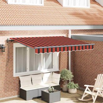 vidaXL Toldo Retr&aacute;ctil Naranja 300 X 200 Cm Tela Vidaxl