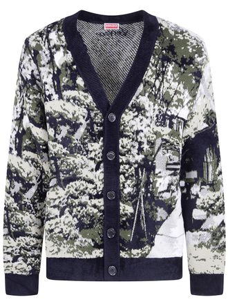 Kenzo Sweater Tree Pattern Kenzo Japanese Garden