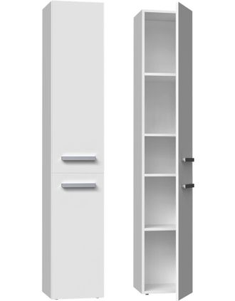 OEM Columna De Estante Para Mueble De Ba&ntilde;o, Color Blanco Mate: Dise&ntilde;o Universal, Soluci&oacute;n Funcional Para Cualquier Ba&ntilde;o