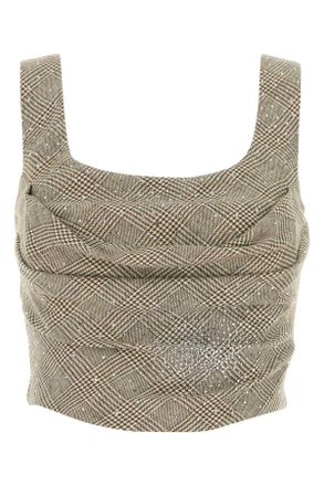 Giuseppe Di Morabito Embroidered Cotton Blend Bodice